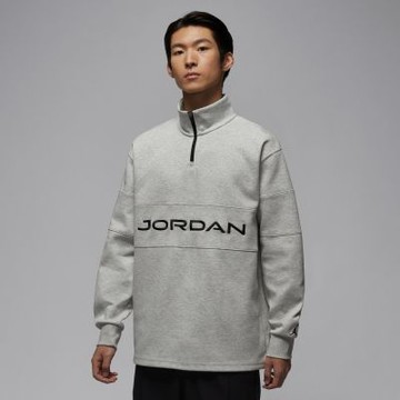 NIKE 長袖上衣 男 半拉鍊 喬丹 高爾夫 速乾 AS M J DF GOLF HZ 灰 HF9920-050