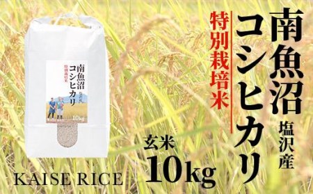 南魚沼産塩沢コシヒカリ（特別栽培米８割減農薬）玄米１０ｋｇ