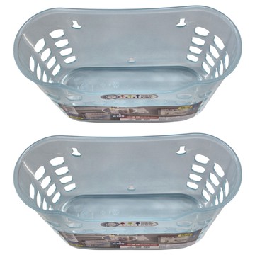 JUSKU 佳斯捷 小遠見書報籃  24 x 9.4 x 19cm  藍色  2個