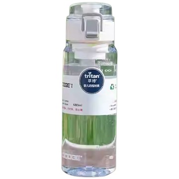 【H&R安室家】Dodge 道奇Tritan彈蓋水壺 運動水壺680ml(H10)白