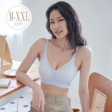 【伊黛爾】格溫德琳 零肌感包覆輕盈無痕無鋼圈內衣 (M-XXL,藍色)