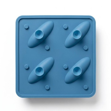 3D立體鯊魚冰塊模具 帶蓋矽膠製冰盒 動物造型冰格 創意DIY製冰模