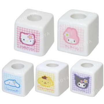 小禮堂 Sanrio 三麗鷗 陶瓷牙刷架 (千鳥紋款) Kitty 大耳狗 美樂蒂 酷洛米