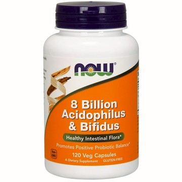 8 Billion Acidophilus & Bifidus 120 Caps by Now Foods
