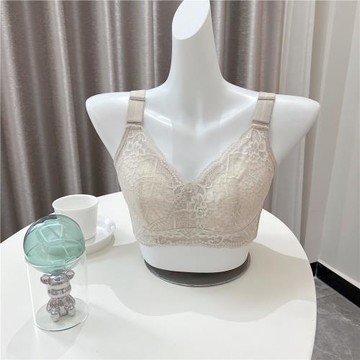 B-F杯無鋼圈調整型大胸顯小胸文胸全罩杯舒適大包容薄款大碼胸罩