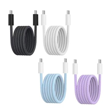 WEPHONE 雙頭Type-C E-marker晶片 240W PD快充線/傳輸線/尼龍編織線(120公分)