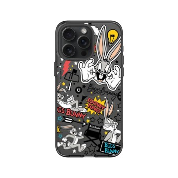 iPhone 15 Pro Max Clear 酷墨灰 - 樂一通 Looney Tunes - 搗蛋系列-兔巴哥