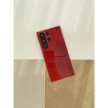 紅喜之年適用于三星S22Ultra藝術菲林硬殼S22+小眾設計S21Ultra半包s21+手機殼S21光面女款新款ins保護套s25u