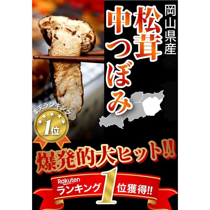 松茸 国産 中つぼみ(半開き) 約230g 2〜8本程度 小さめ まつたけ マツタケ 岡山