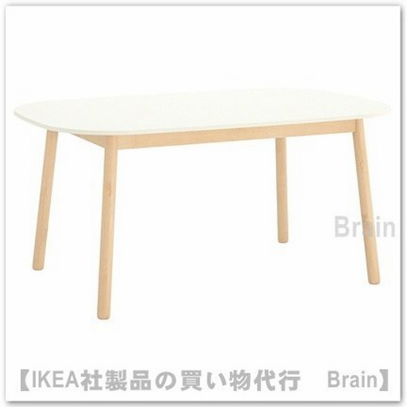ダイニングテーブル, ホワイト, 160x95 cm ダイニングテーブル ホワイトウォッシュ 幅135cm 奥行80cm 高さ
