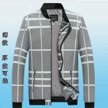 外套男士寬鬆薄款春秋季棒球服冬季加絨加厚夾克男外穿百搭上班夾克 棒球服外套 男生夾克 翻領夾克