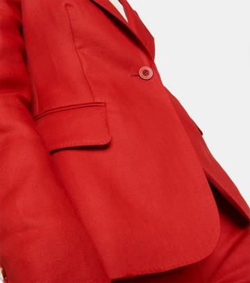 Max Mara Alpaca single-breasted linen blazer