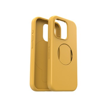 OTTERBOX iPhone 15 Pro 6.1吋 OtterGrip Symmetry 炫彩幾何保護殼-黃(支援MagSafe)