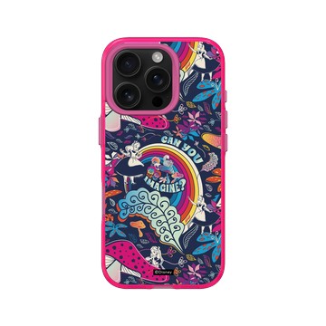 iPhone 16 Pro Clear 粉漾桃 - 迪士尼-經典系列 Disney Classics - 愛麗絲夢遊仙境 Alice au pays des merveilles - Motif rétro