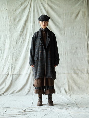 復古文青 / 羊毛混紡毛外套 / 休閒大衣