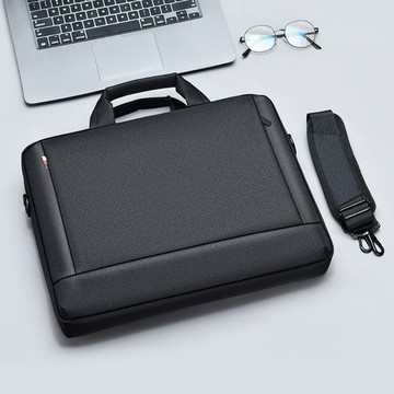 【品樂．BAO】法哲。15吋手提斜背電腦包(黑色)