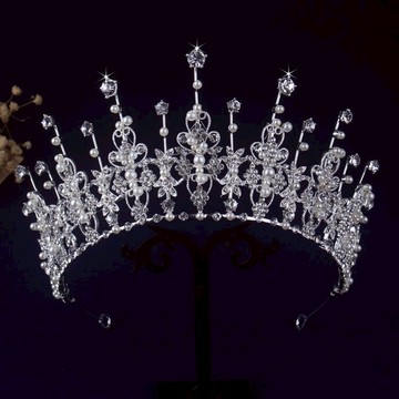 原創高端新娘皇冠頭飾熱賣婚紗結婚飾品生日王冠女王發飾十八歲女