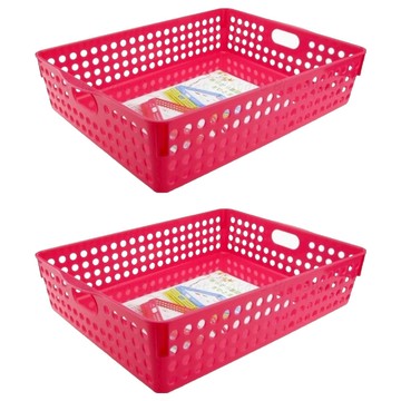 特大珍珠置物籃  35.4 x 26 x 8.4cm  00370  2個