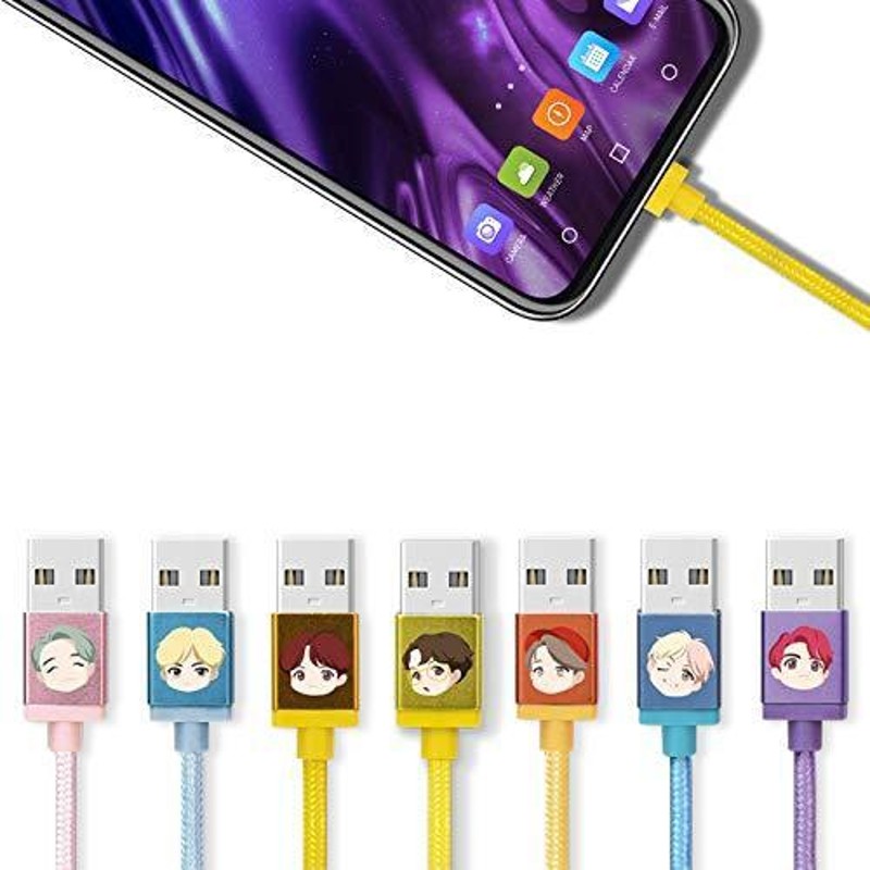 BTSキャラクターケーブル TinyTAN 3in1ケーブル_JIN (USB-A-USB-C