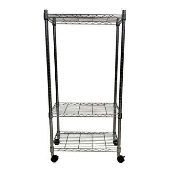 我塑我形 60 x 35 x 140 cm MIT耐重移動式萬用鐵力士鍍鉻三層收納架 置物架 鐵力士架 三層架