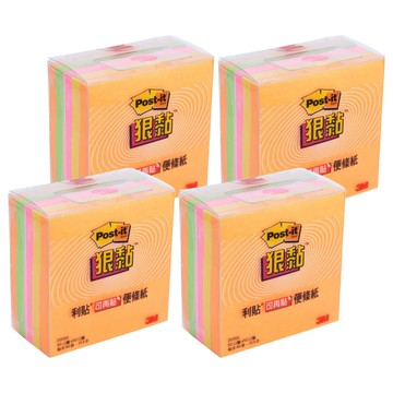 3M Post-it 利貼 狠黏紙磚 2055S 50 x 50mm  多色  225張  4組