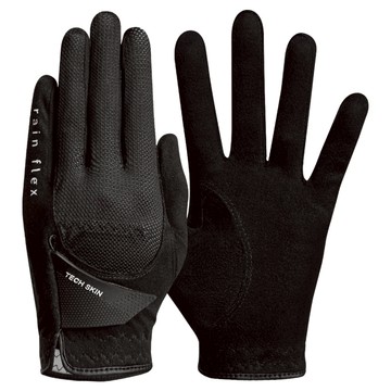 TECH SKIN Rainflex 高爾夫防雨手套 左手用  黑色  1個  23號