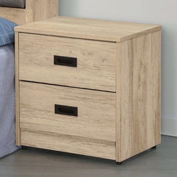 文創集 爾晴1.6尺二抽床頭櫃-48x40x52cm免組