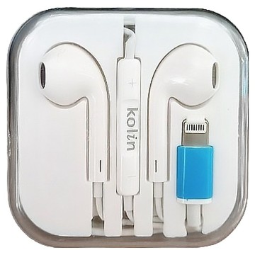 [福利商品]22-1_kolin-歌林-半入耳式耳機lightning系列手機-電腦適用-ker-dlea12-1個