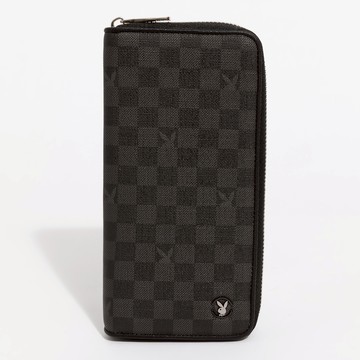 PLAYBOY - 拉鍊長夾 Honour系列 - 黑色