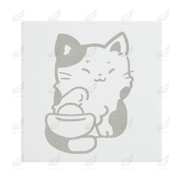 精緻時尚陶瓷吸水杯墊(財寶貓)杯墊 陶瓷杯墊 吸水杯墊 可吸水 送禮小物 婚禮小物 企業送禮 紀念品