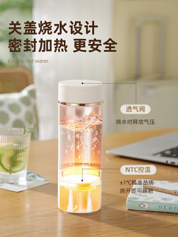 旅行便攜式燒水壺小型迷你燒水杯家用多功能養生杯電熱保溫杯