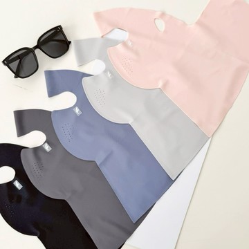 【SKART現貨5色新品】掛耳式冰絲全臉護頸透氣防曬面罩🔥透氣 防曬用品 帽子女 涼感面罩 夏天面罩 防曬帽