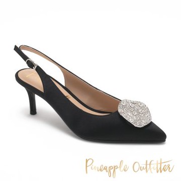 Pineapple Outfitter-SAEED 高貴大方鑽飾涼鞋-黑色
