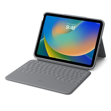 Logitech Rugged Folio 鍵盤，適用於 iPad (A16)