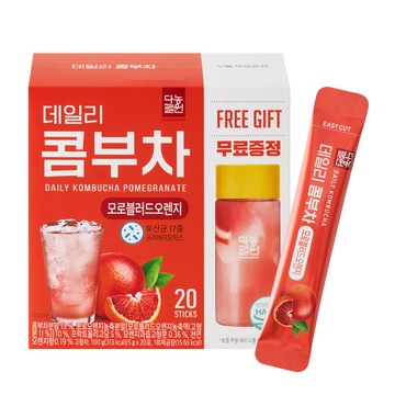 Danongwon 乳酸菌康普茶 + 瓶子 血橙  20包  5g  1盒