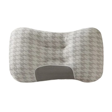 A&R 雲朵舒適SPA深睡千鳥紋記憶護頸枕 中枕  白灰色  70 x 45 x 5cm  1個