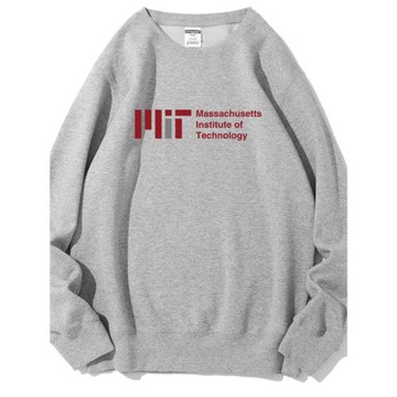 美國麻省理工大學MIT校服圓領衛衣加厚抓絨秋冬班服紀念品