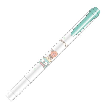 斑馬ZEBRA MILDLINER雙頭柔性螢光筆三麗鷗限定版/WKT7-SV-MBG/人魚漢頓/藍綠/圓尖+斜尖