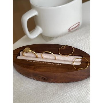 WANDOU◆鈦鋼不掉色百搭貓眼波浪款戒指組合疊戴百搭洗手不用摘潮