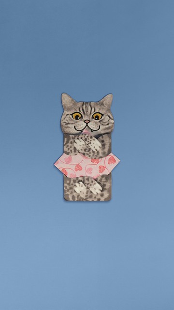 Meowmentos PawMark 心意咭 - Spotted Tabby Cat (粉紅色) #8