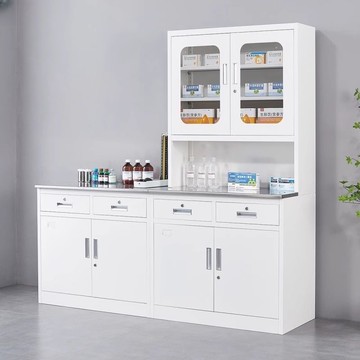 衛生室鋼制西藥櫃牙科口腔診所藥品櫃操作臺換藥處置臺無菌配藥櫃297SFY 快速寄出