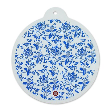 故宮授權 | 青花矽膠隔熱墊 (青花轉枝番蓮紋瓶)