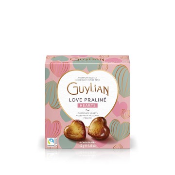 Guylian 吉利蓮 大理石紋巧克力果仁糖情人節方形禮物盒