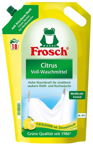 (預購) Frosch 德國小綠蛙 柑橘強力洗衣精 1.8L (FS032)