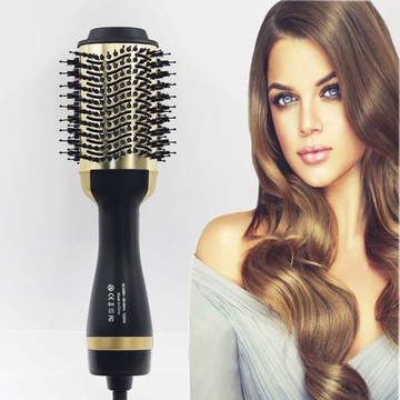 熱風梳多功能電吹風干濕兩用吹風梳卷直發器