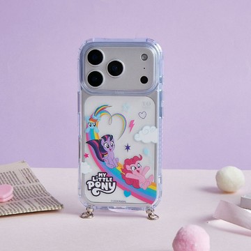 彩虹小馬 彩虹溜滑梯冰川抗黃防摔MagSafe iPhone繩掛手機殼