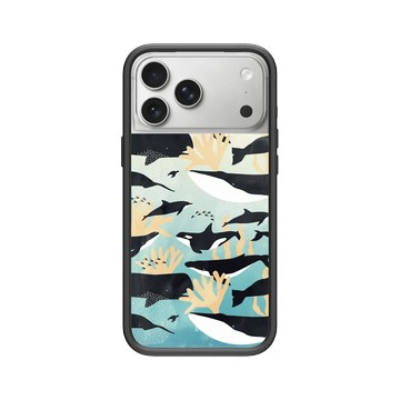 iPhone 17 Pro Max Mod NX -邊框背蓋組合 (相機按鈕) 黑 - 花生騷 WasangShow - 鯨魚海