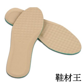 鞋材王 真皮吸震厚實乳膠鞋墊(1對入)