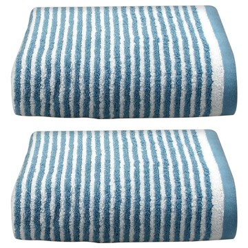 MORINO 摩力諾 抗菌防臭條紋毛巾 MO776  條紋 顏色隨機  2條