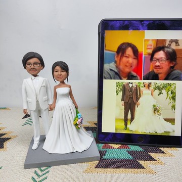 客制化人物公仔 結婚 周年紀念 禮物 訂制 3D人偶 人像畫 似顏繪